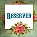 Reserved listing for irishscoth