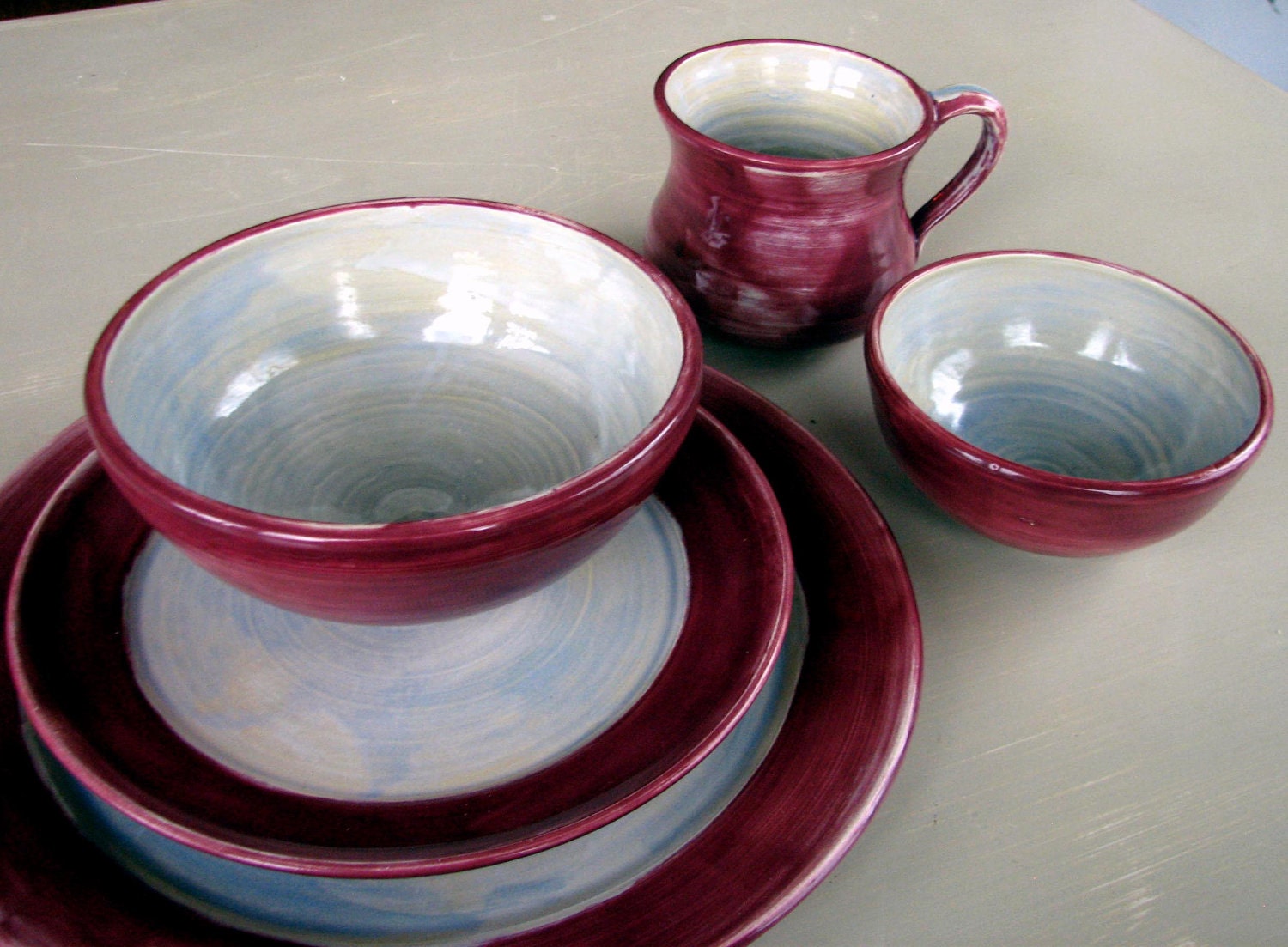 Ready to ship Handmade pottery, ceramic, stoneware clay mugs, comfort mugs, bright colors