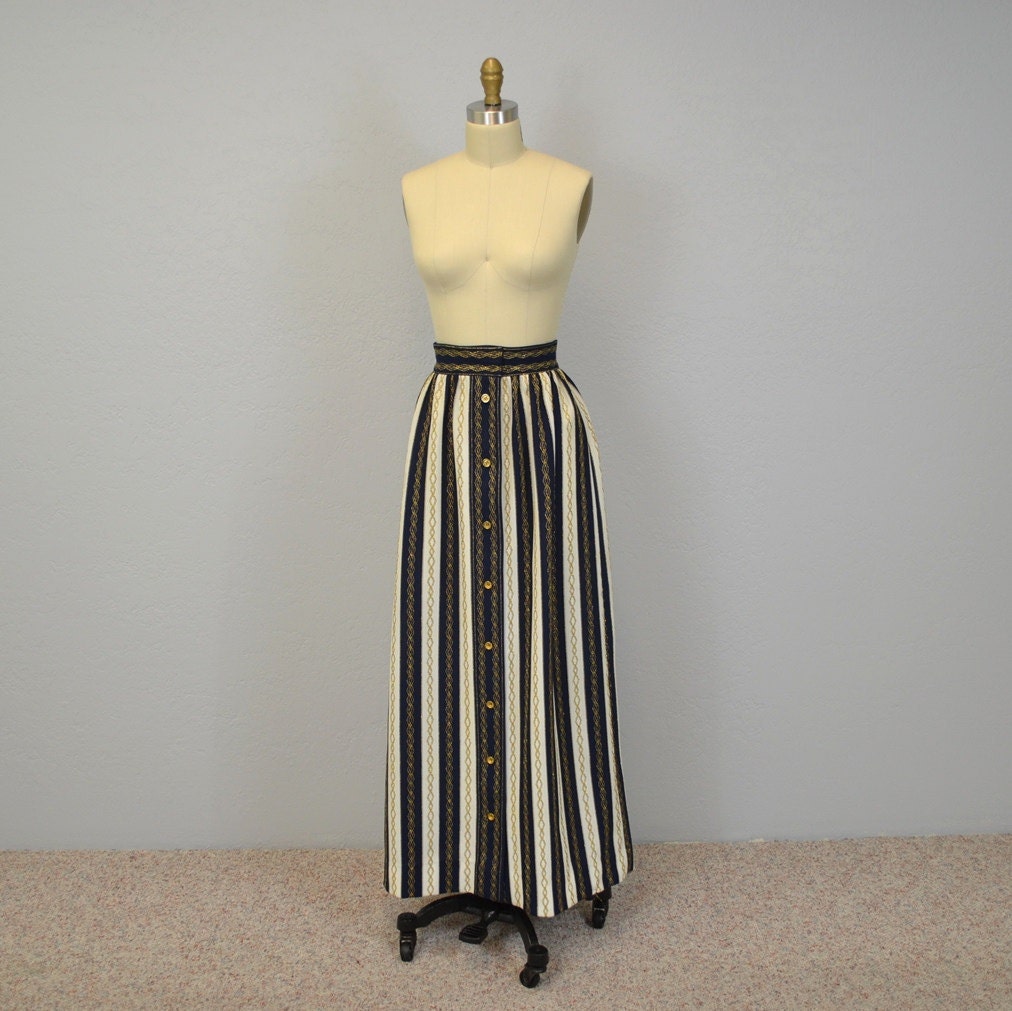 nautical maxi skirt
