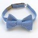 Navy Seersucker Bow Tie for Men