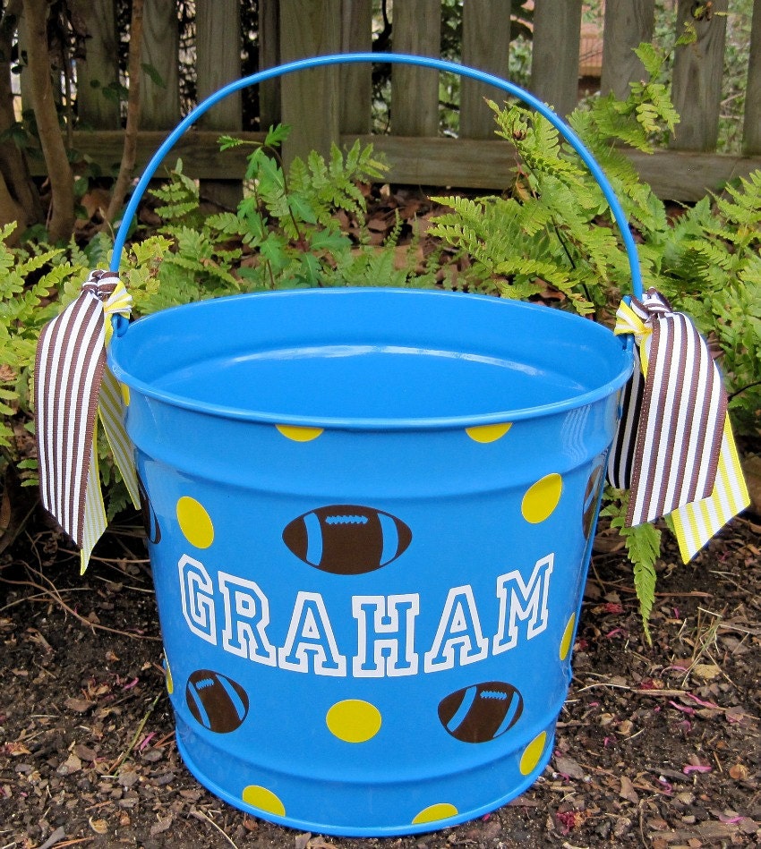 Personalized Easter Bucket 10 QT assorted colors