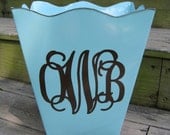Personalized trash can-assorted colors available