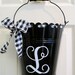 Personalized flower bucket-assorted colors available