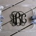 Personalized acrylic tray with handles