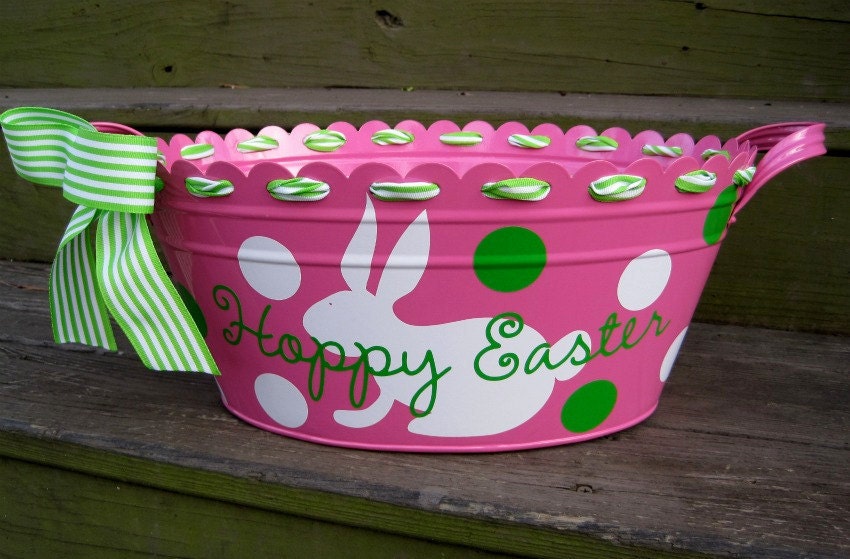 Personalized Easter tubs-assorted colors available