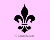 STENCIL Vintage Fleur de lis  9x6