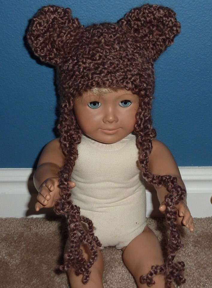 Teddy Bear Earflap Beanie for Baby and Toddler
