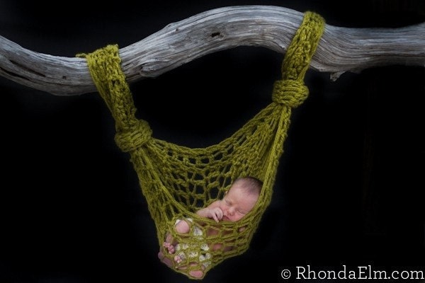 Baby Hammock Photography Prop - Rope Yarns