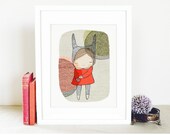 Rabbit Art Print Children's