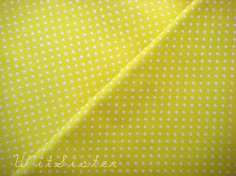 LemonDrop Pastel YELLOW Fluffy Poofy Swiss DOT 60s Vintage Fabric