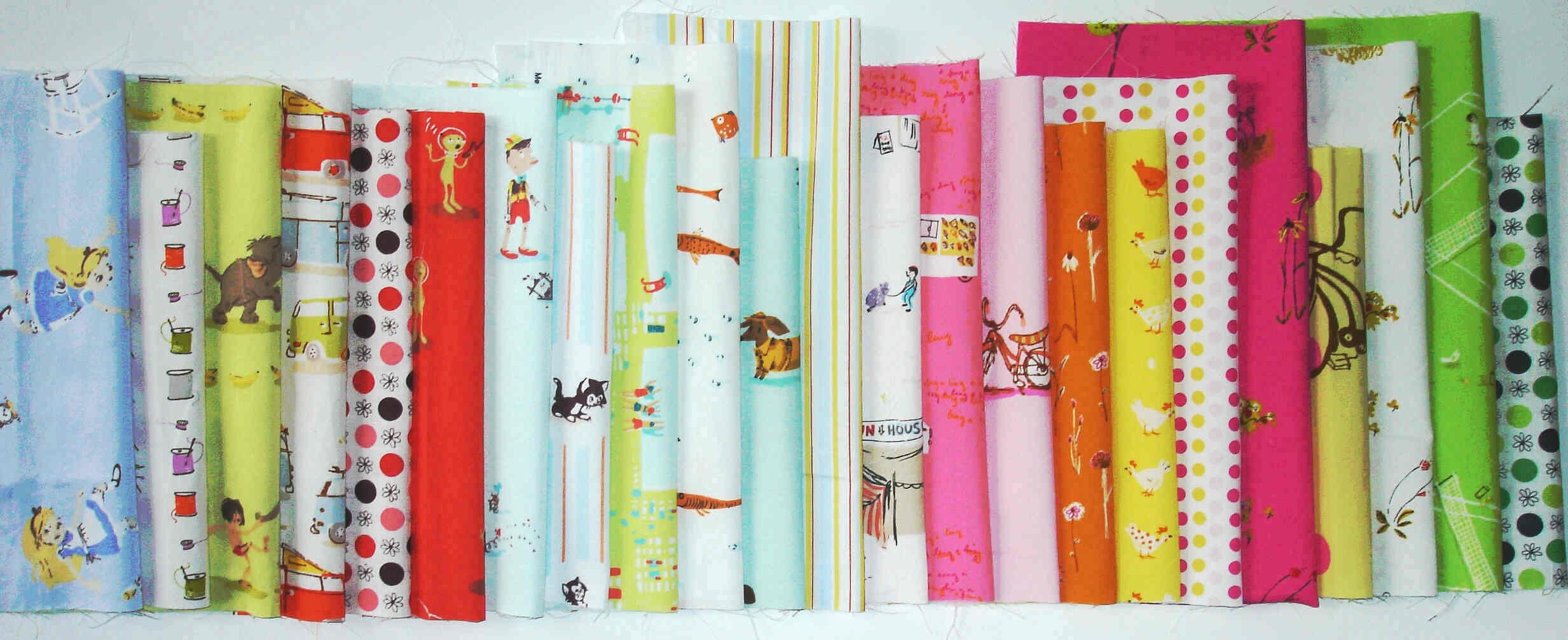 Heather Ross Munki Disney Included Fabric 23pcs. Set STASH028