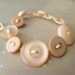 Vintage Button Bracelet Blush Pink
