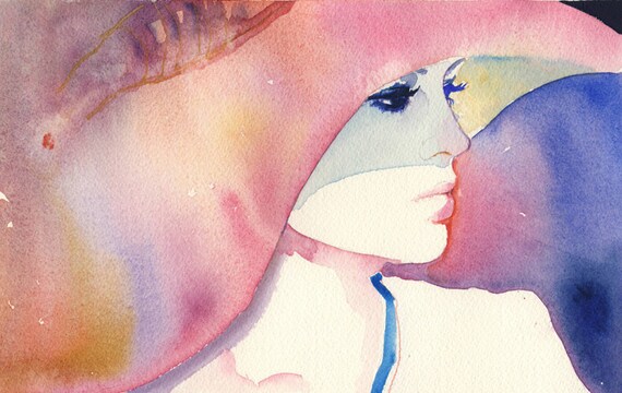 Watercolour Fashion Illustration Print - Julie 13" x 19"