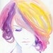 Fashion Print of Watercolour Painting, Fashion Illustration.  Titled - Jaune