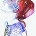 Painting Watercolour Fashion Illustration - Maison Michel quatre