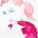 Fashion Illustration, Watercolor Original Painting, Watercolour Fashion Illustration - Titled: Petit Diable