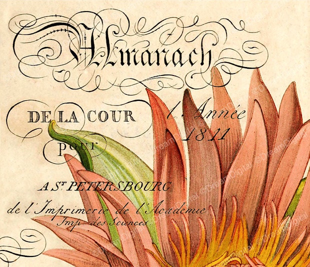 French Ephemera Digital Sheet Vintage Printable Image - INSTANT DOWNLOAD No.220