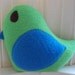 Small Custom Plush Bird - Small Bird Pillow - Bird Nursery Decor