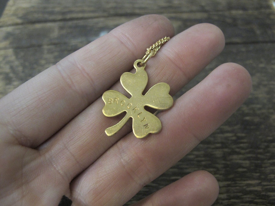 Brooklyn - Shamrock Four Leaf Clover Necklace