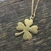 Brooklyn - Shamrock Four Leaf Clover Necklace