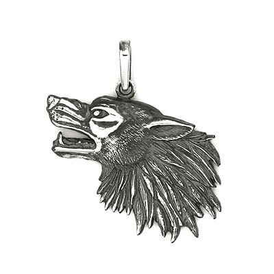 WOLF PENDANT(Sterling Silver) 510-11