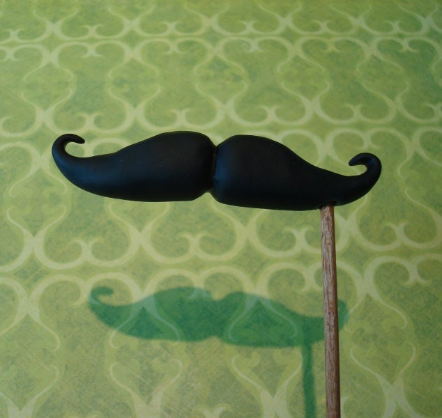 Fancy and Classy Moustache on a Stick:  "Party Pack"  (any 3 made to order)