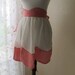 Red & White Sweetheart's half Apron