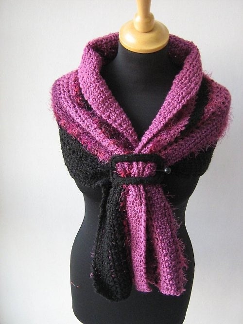 Crocheted shawl