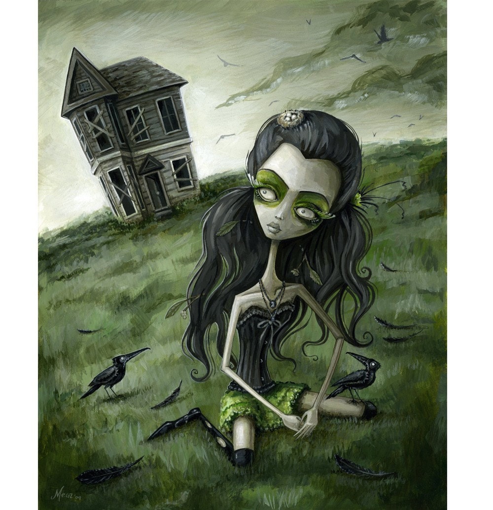 Abandoned in the field of crows
