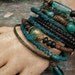 Teal we meet again.Gypsy bangle stack bracelets