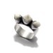 Sterling Silver and Three Human Teeth Ring