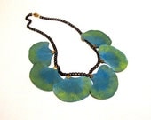 Textile Necklace - Six Petals