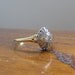 RESERVED. Art Deco Diamond Ring. Gold and Platinum. Domed Filigree Design.