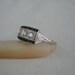 Diamond and Sapphire Engagement Ring. Art Deco Era. Filigree. Addy on Etsy.