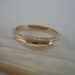 Antique Wedding Band. Yellow Gold Scroll. Circa Early 1900s. Addy on Etsy.