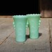 Vintage Pair of FireKing Jadeite Vases