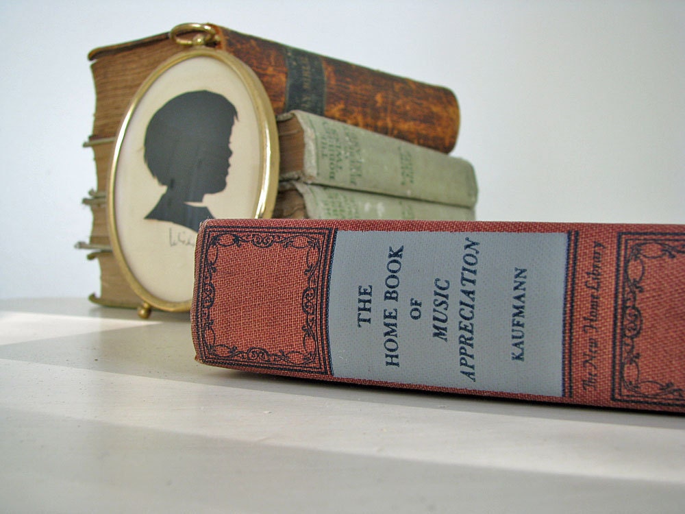 Vintage music book, The Home Book of Music Appreciation, Helen L. Kaufmann, hardcover vintage book