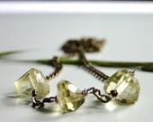 SPRING SALE - Jewelry Necklace, Golden Lemon Quartz Necklace, Timeless Appeal