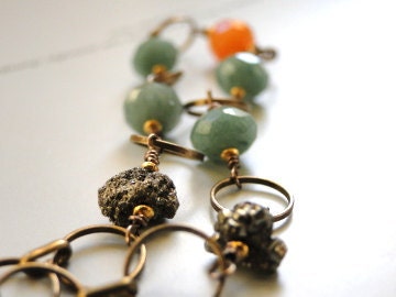 Bracelet, Rustic Earthy Gemstones, Boho Chic, Urban Luxe, Gemstone Bracelet Accessory