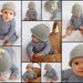Newborn Hand Knitted Daisy Hat Available size up to 3 Months