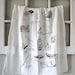 Tea Towel - Screen Printed Organic Cotton Camping Equipment Flour Sack Towel - Awesome Kitchen Towel for Dishes