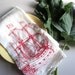 Screen Printed Organic Cotton Nautical Ship Flour Sack Tea Towel - Soft and Absorbent Hand Towel - Eco Friendly and Awesome
