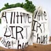 Set of 2 - Screen Printed Natural Cotton Reusable Produce Bags - Eco Friendly - A Little Dirt Never Hurt