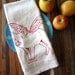 Tea Towel - Screen Printed Organic Cotton Flour Sack Towel - Eco Friendly and Awesome Dish Towel - When Pigs Fly