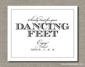 Dancing Feet - Printable Wedding Poster or Table Sign by Flair Designery Il_170x135
