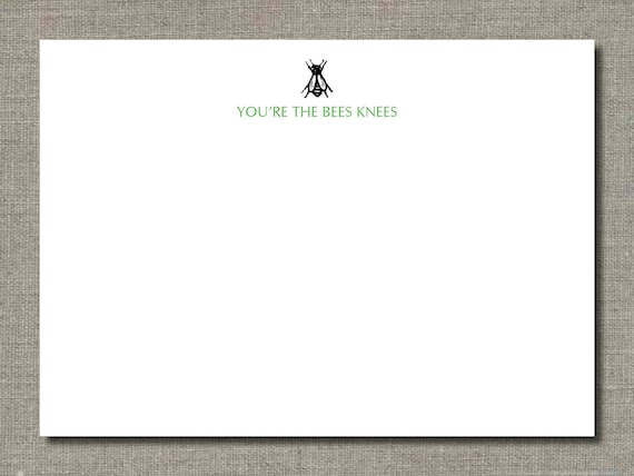 Beez Kneez - Stationery Set of 24 by Flair Designery Il_570xn