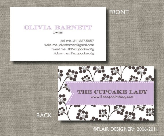 Fabulous Branches Calling Cards, Call Me Cards, Business Cards - Set of 100 Il_570xn