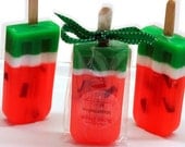 Set of 4 Juicy Watermelon scented Soap Pop Kids Party Favors