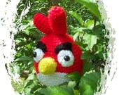 Angry Bird - Cardinal, 7 1/2" From Seat to Top