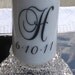 Wedding Unity Candle Vinyl Decal Set (1 Monogram/1 Date/2 Initials for Taper Candles) - CANDLES NOT INCLUDED - Couple - Bride Groom -